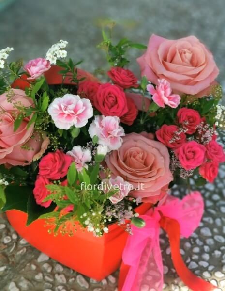 Flower Box Cuore fiori esterni 